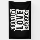 Gelijkheid, liefde en respect Pride Month Spandoek (Verticaal)