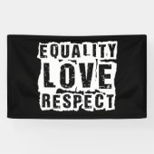 Gelijkheid, liefde en respect Pride Month Spandoek (Horizontaal)