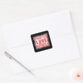 Gelijkheid, liefde en respect Pride Month Vierkante Sticker (Envelop)