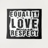 Gelijkheid, liefde en respect Pride Month Wandkleed (Voorkant (horizontaal))