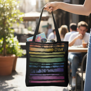 Gelijkheid Liefde Regenboog Kwast Streken LGBTQ ID Tote Bag
