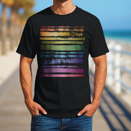 Gelijkheid Liefde Regenboog Kwaststreken LGBTQ ID6 T-shirt