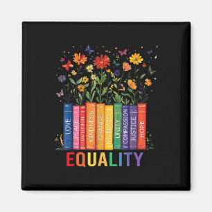 Gelijkheid Liefde Vrede en Vriendelijkheid Boek Bl Magneet