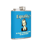 Gelijkheid: Mannen te lang opvangen Heupfles (Rechts)
