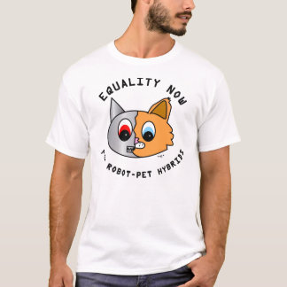 Gelijkheid nu voor robot-Pet hybriden T-shirt