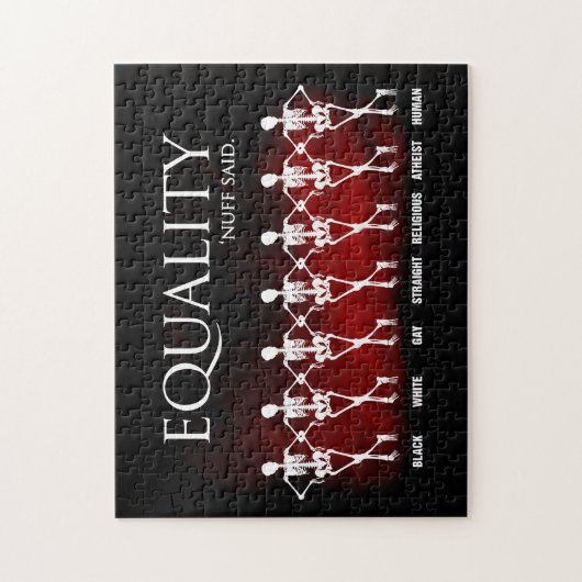 Gelijkheid. Nuff zei. Legpuzzel (Verticaal)