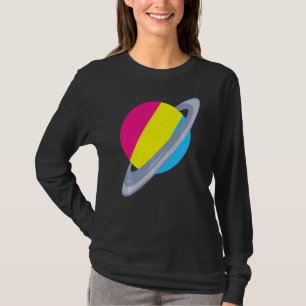 Gelijkheid Pan Pride Maand Saturnus Pansexualiteit T-shirt