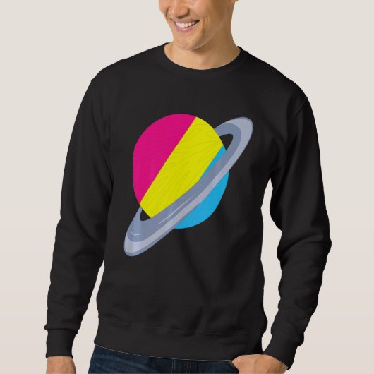 Gelijkheid Pan Pride Maand Saturnus Pansexualiteit Trui (Voorkant)
