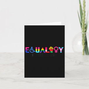 Gelijkheid Pride Rainbow LGBTQ Feministische Handi Kaart