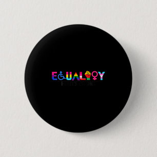 Gelijkheid Pride Regenboog Lgbtq Feministische Han Ronde Button 5,7 Cm