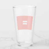 Gelijkheid Pride Vlag Glas (Achterkant)