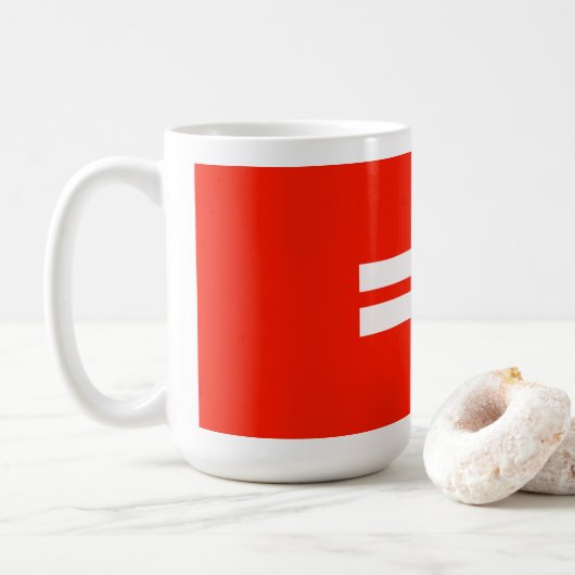 Gelijkheid Pride Vlag Koffiemok (Met donut)