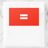 Gelijkheid Pride Vlag Rechthoekige Sticker (Tas)