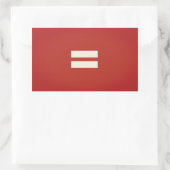 Gelijkheid Pride Vlag Rechthoekige Sticker (Tas)