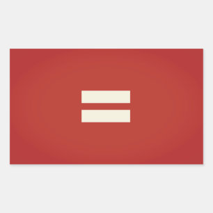 Gelijkheid Pride Vlag Rechthoekige Sticker