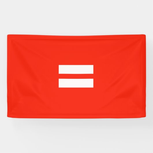 Gelijkheid Pride Vlag Spandoek (Horizontaal)