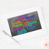 Gelijkheid Rechthoekige Sticker (Envelop)