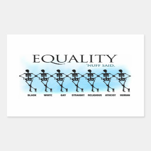 Gelijkheid Rechthoekige Sticker