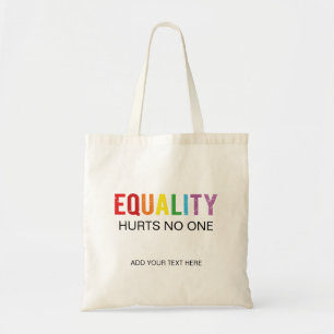 Gelijkheid roept niemand op tot een mensenrechtenp tote bag
