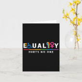 Gelijkheid schaadt mensenrechten LGBT Gay Pride A Kaart (Gele Bloem)