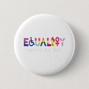 Gelijkheid schaadt mensenrechten LGBT gelijkheid G Ronde Button 5,7 Cm