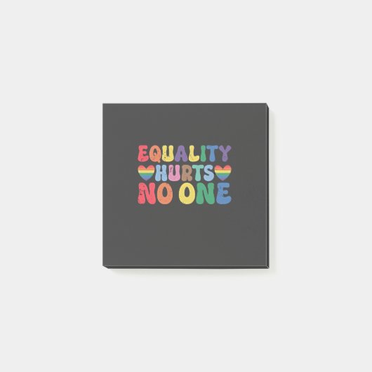 Gelijkheid schaadt niemand LGBT-mensenrechten Post-it® Notes (Voorkant)