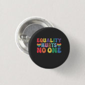 Gelijkheid schaadt niemand LGBT-mensenrechten Ronde Button 3,2 Cm (Voorkant /achterkant)