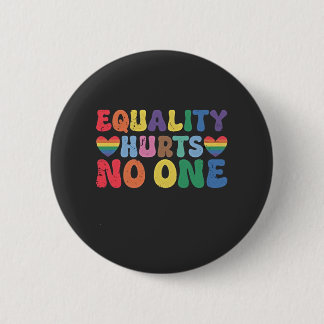 Gelijkheid schaadt niemand LGBT-mensenrechten Ronde Button 5,7 Cm