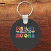 Gelijkheid schaadt niemand LGBT-mensenrechten Sleutelhanger (Voorkant)