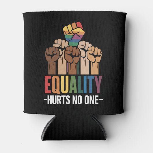 Gelijkheid schaadt niemand LGBTQ Pride Mensenrecht Blikjeskoeler (Voorkant)