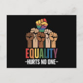 Gelijkheid schaadt niemand LGBTQ Pride Mensenrecht Briefkaart (Voorkant)