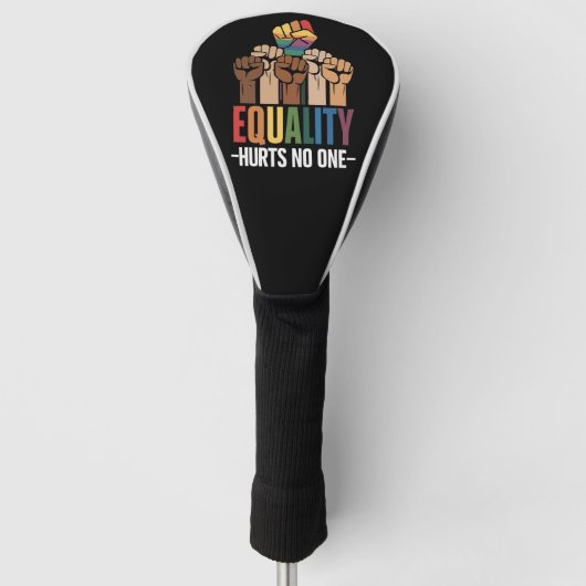 Gelijkheid schaadt niemand LGBTQ Pride Mensenrecht Golfheadcover (Voorkant)