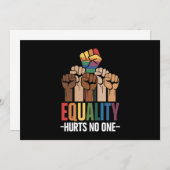 Gelijkheid schaadt niemand LGBTQ Pride Mensenrecht Kaart (Voorkant / Achterkant)