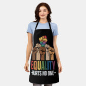 Gelijkheid schaadt niemand LGBTQ Pride Mensenrecht Schort (Gedragen)