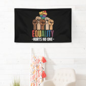 Gelijkheid schaadt niemand LGBTQ Pride Mensenrecht Spandoek (Insitu)