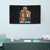 Gelijkheid schaadt niemand LGBTQ Pride Mensenrecht Spandoek (Beurs)