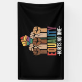 Gelijkheid schaadt niemand LGBTQ Pride Mensenrecht Spandoek (Verticaal)