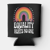 Gelijkheid schaadt niemand Rainbow Equal Rights Gr Blikjeskoeler (Voorkant)