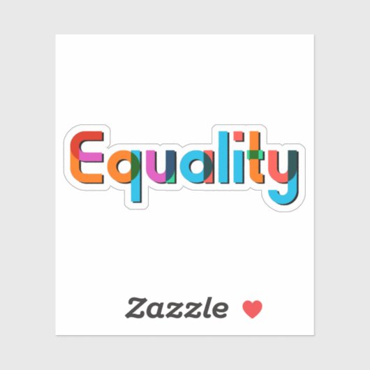 gelijkheid sticker (Vel)