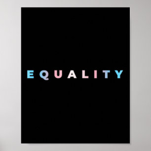 Gelijkheid Subtiele Trans Pride Vlag Transgender R Poster