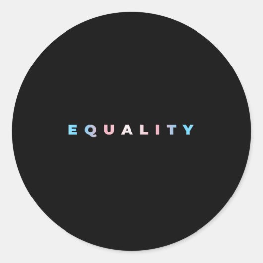 Gelijkheid Subtiele Trans Pride Vlag Transgender R Ronde Sticker (Voorkant)