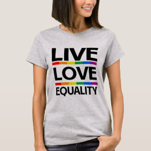 Gelijkheid van levende liefdes t-shirt