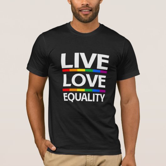 Gelijkheid van levende liefdes t-shirt (Voorkant)