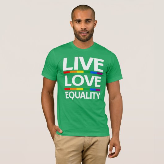 Gelijkheid van levende liefdes t-shirt (Voorkant volledig)
