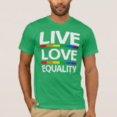 Gelijkheid van levende liefdes t-shirt (Voorkant)