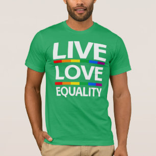 Gelijkheid van levende liefdes t-shirt