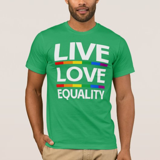 Gelijkheid van levende liefdes t-shirt (Voorkant)
