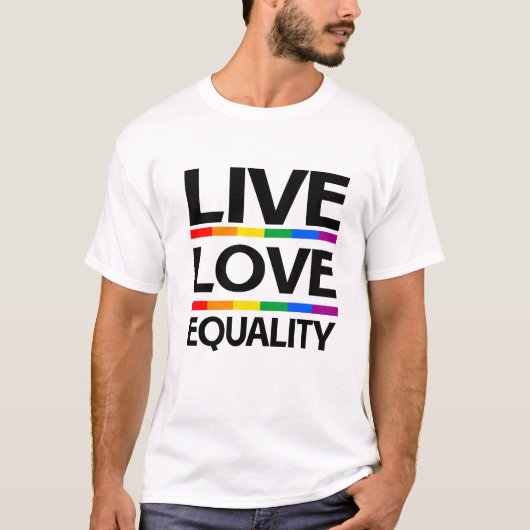 Gelijkheid van levende liefdes t-shirt (Voorkant)