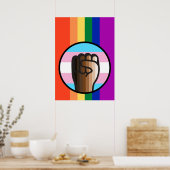 Gelijkheid van onrecht omhelzen poster (Keuken)