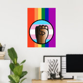 Gelijkheid van onrecht omhelzen poster (Thuiskantoor)